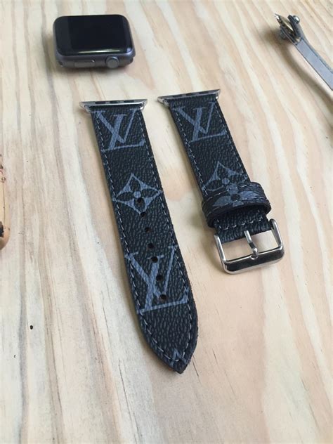 black louis vuitton apple watch strap|authentic louis vuitton apple watch band.